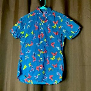 Bonobos slim fit riviera shirt size small in butterfly print